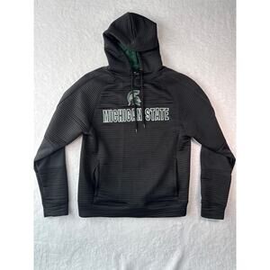 Colosseum Mens MSU Hoodie Size Medium Embroidered Ribbed Spartan Michigan State